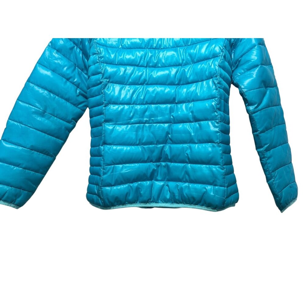 Boulder Gear Puffer Coat Jacket Women Medium Blue Winter Removable Hoodie Quilte - Picture 12 of 16